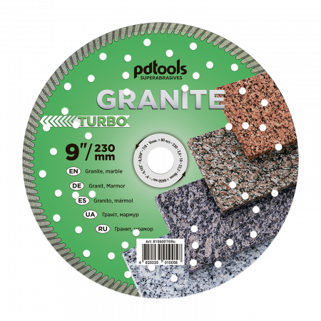 TAIERE - Disc diamantat Turbo pentru granit 230mm, prindere 22.2