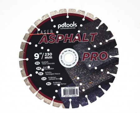 Discuri debitat - Disc diamantat PRO pentru asfalt 230mm, prindere 22.2