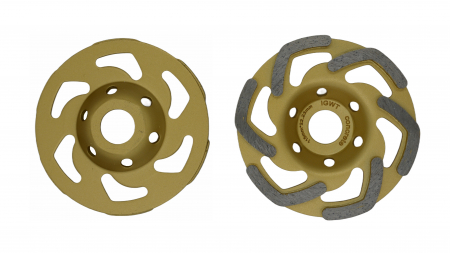 Discuri turbo - Disc diamantat turbo pentru slefuit 100mm, din aluminiu