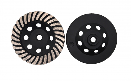 Discuri turbo - Disc diamantat turbo pentru slefuit beton 125mm, suport fier