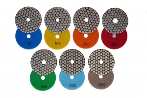 Discuri abrazive - Dischete abrazive velcro granit 100 uscat
