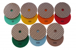 Discuri abrazive - Dischete abrazive velcro granit 125 uscat