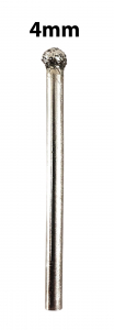 Freza diamantata biax 3mm marmura - tip bila galvanizata, diferite diametre [1]