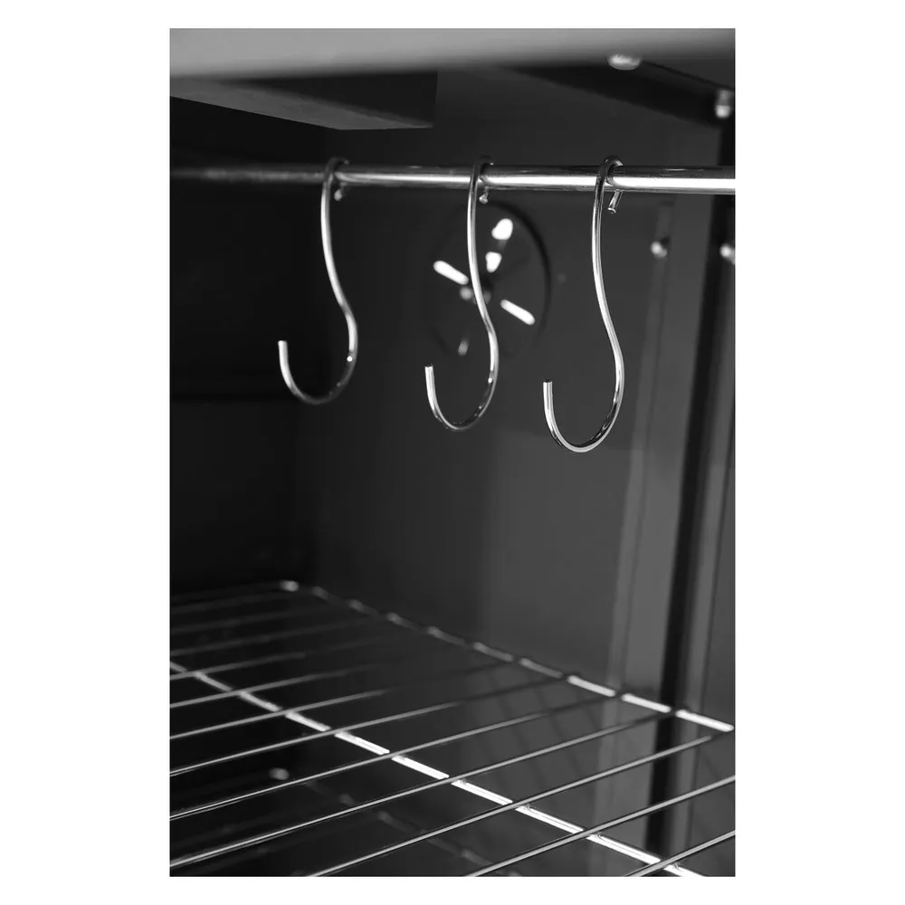 Afumatoare electrica, 1600 W, inox, cu 3 rafturi si agatatori [5]