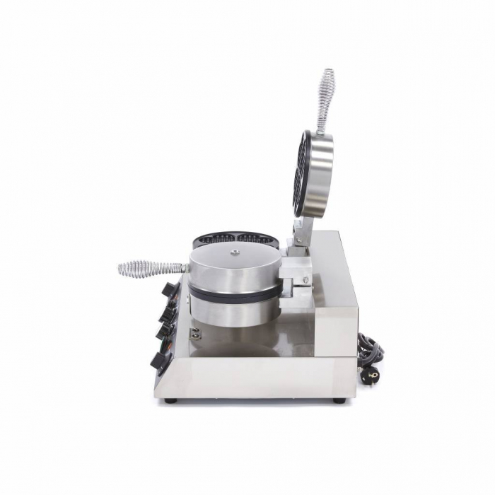 Aparat copt waffle 2 placi rotunde tip inima, 230V, 2x1 kW [2]