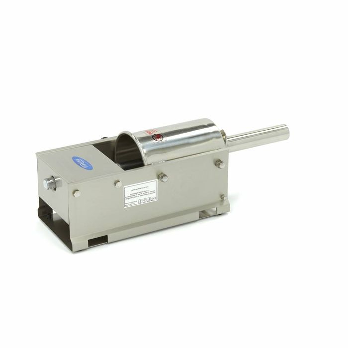 Aparat de facut carnati 3 litri orizontal manual cu 4 palnii inox [6]