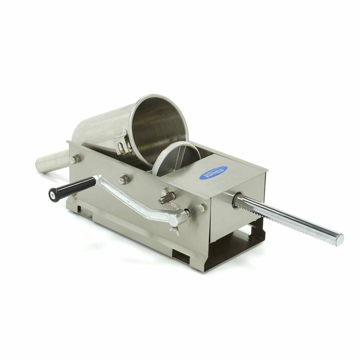Aparat de facut carnati 3 litri orizontal manual cu 4 palnii inox [2]