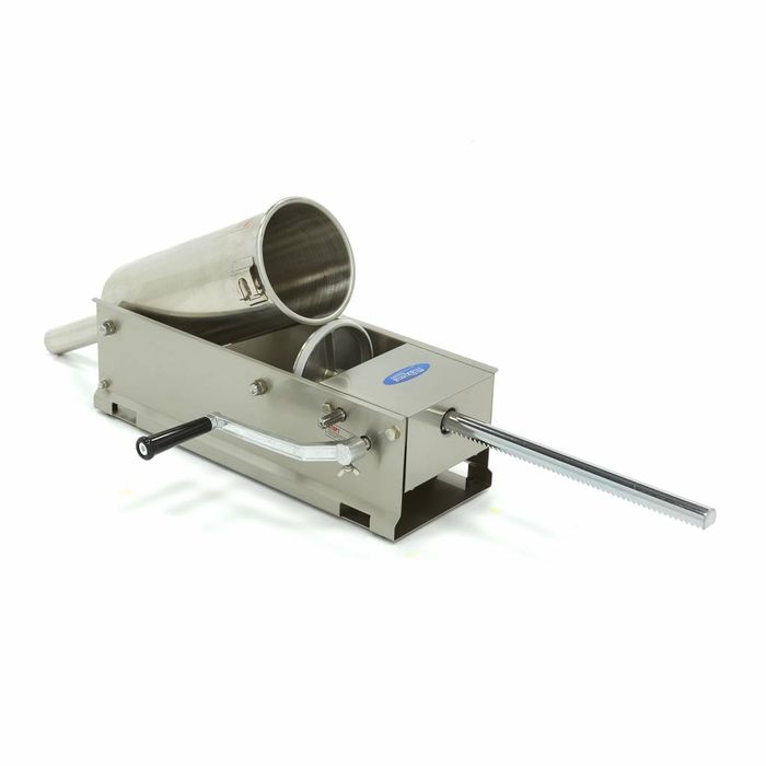 Aparat de facut carnati 5 litri orizontal manual cu 4 palnii inox [2]