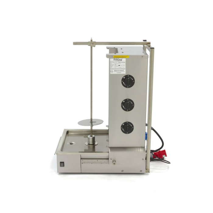 Aparat pentru shaorma si kebab electrica cu 3 arzatoare, 30 kg, 5100 W, 230V [3]