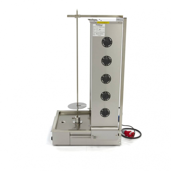 Aparat pentru shaorma si kebab electrica cu 5 arzatoare, 80 kg, 8500 W, 400V [3]