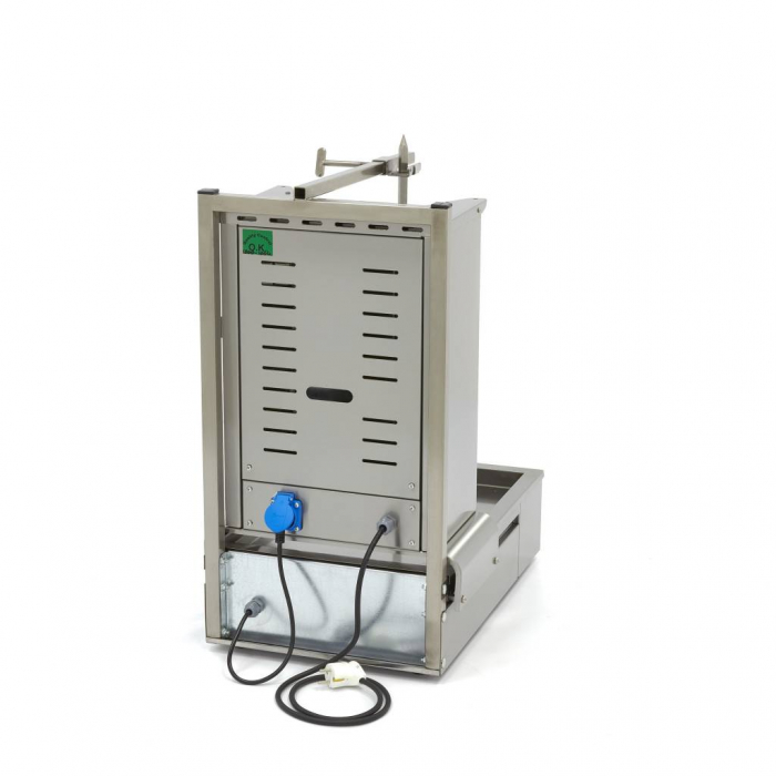 Aparat pentru shaorma si kebab electrica cu 2 arzatoare, 20 kg, 3400 W, 230V [5]