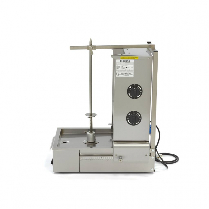 Aparat pentru shaorma si kebab electrica cu 2 arzatoare, 20 kg, 3400 W, 230V [3]