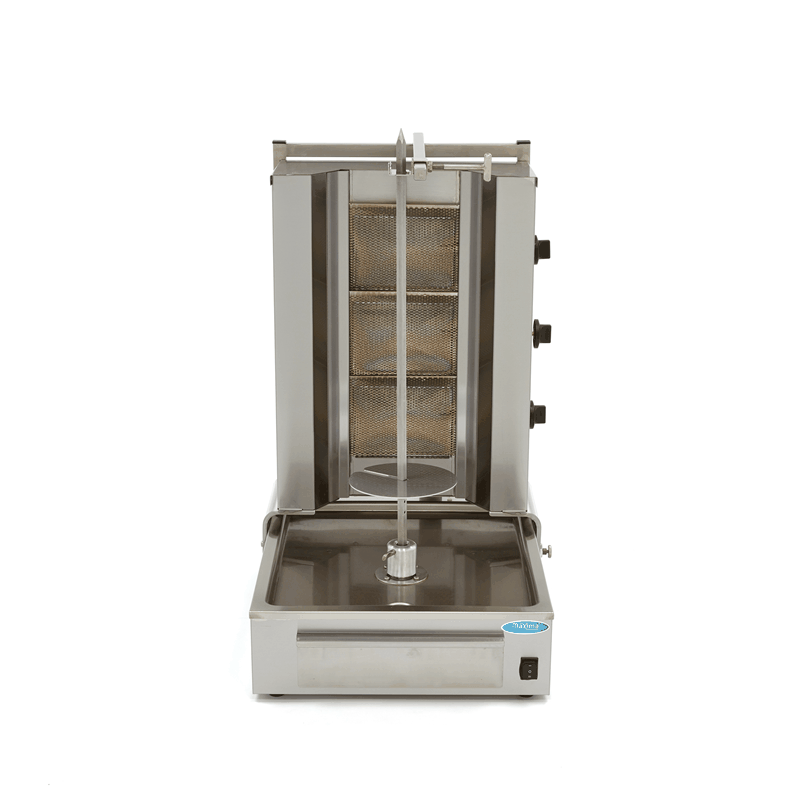 Aparat pentru shaorma si kebab pe gaz cu 3 arzatoare, 40 kg, 9,96 kW [4]