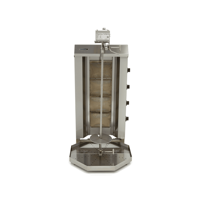 Aparat pentru shaorma si kebab pe gaz cu 4 arzatoare, 50 kg, 13,28 kW [4]