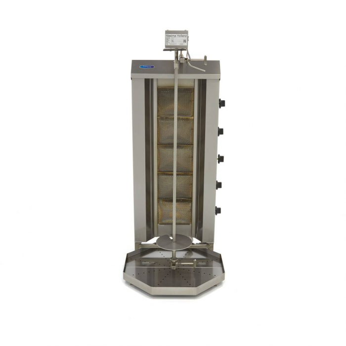 Aparat pentru shaorma si kebab pe gaz cu 5 arzatoare, 80 kg, 16,60 kW [2]