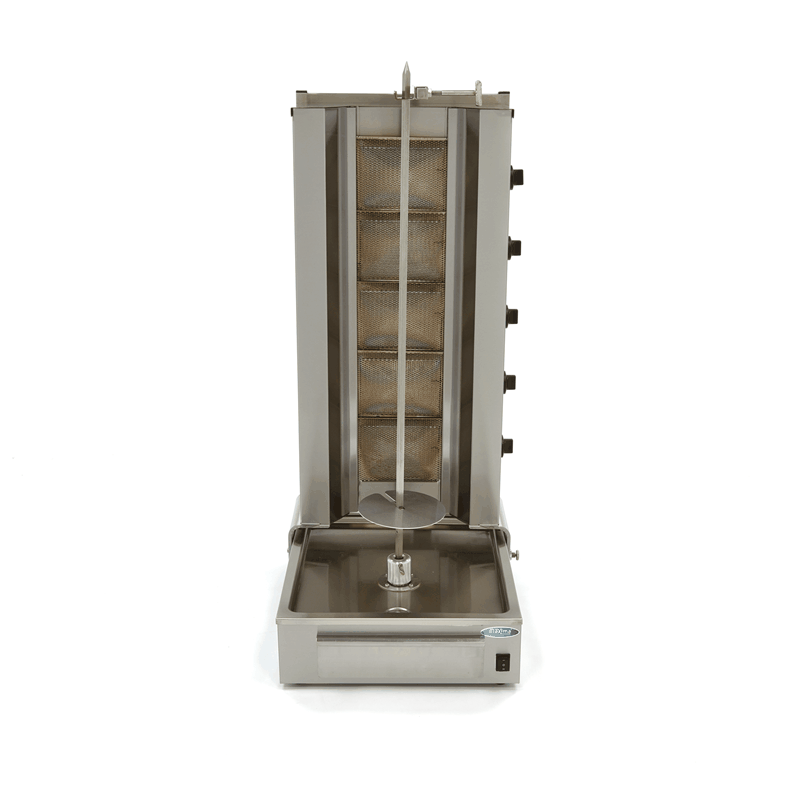 Aparat pentru shaorma si kebab pe gaz cu 5 arzatoare, 100 kg, 16,60 kW [4]