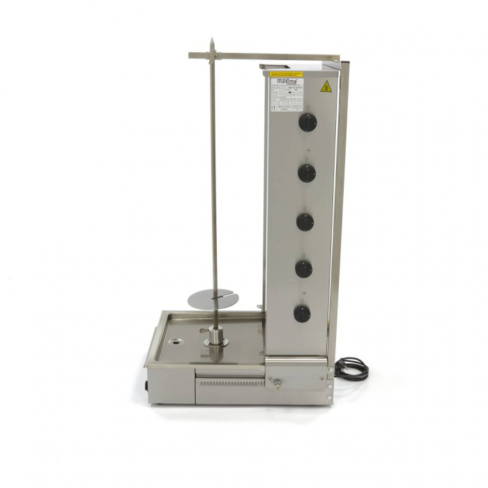 Aparat pentru shaorma si kebab pe gaz cu 5 arzatoare, 100 kg, 16,60 kW [3]