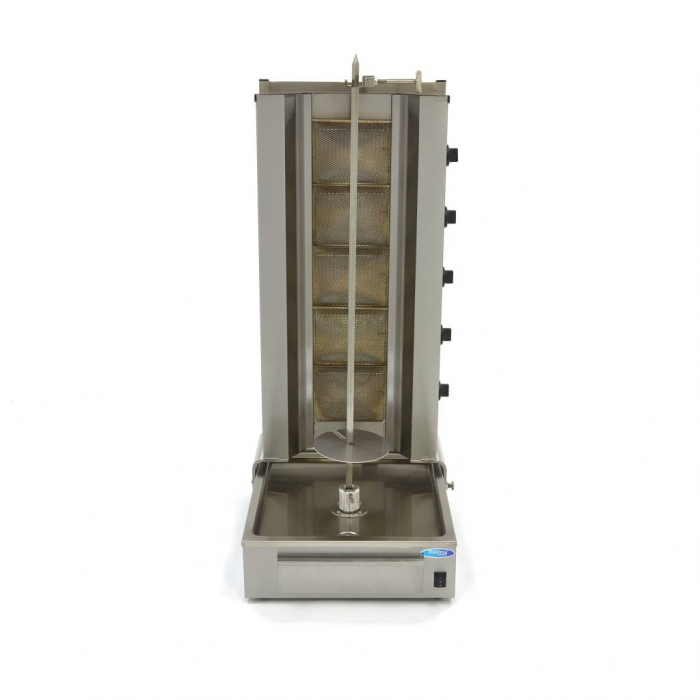 Aparat pentru shaorma si kebab pe gaz cu 5 arzatoare, 100 kg, 16,60 kW [2]