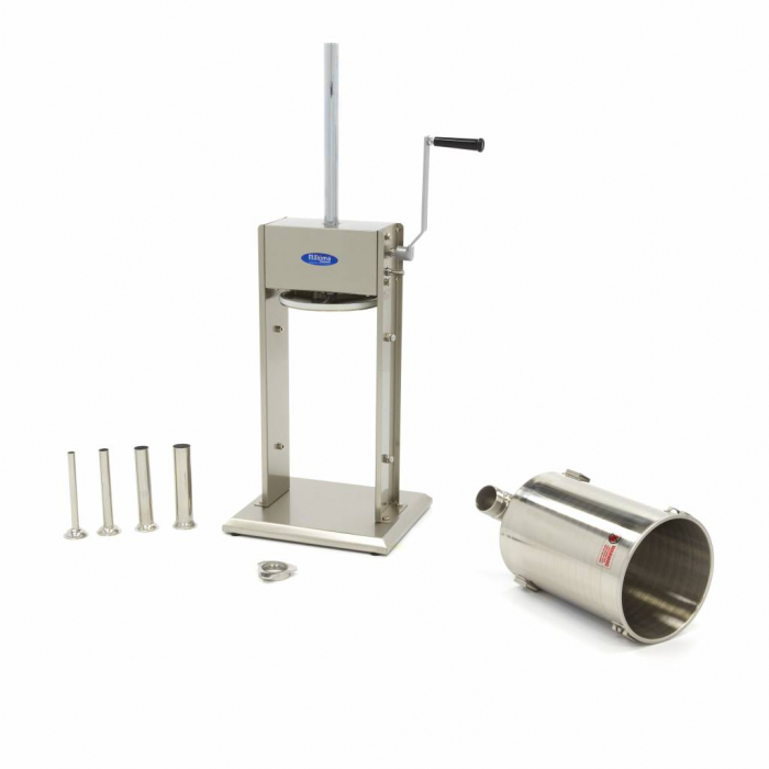 Aparat umplut carnati inox 12 litri, 4 palnii incluse [4]