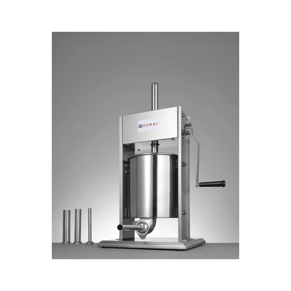 Aparat umplut carnati profesional 10L, 2 viteze, inox [4]
