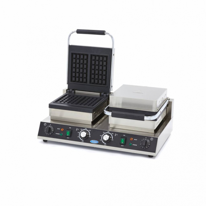 Aparat vafe 2 placi patrata, 230V, 2x1,6 kW [1]
