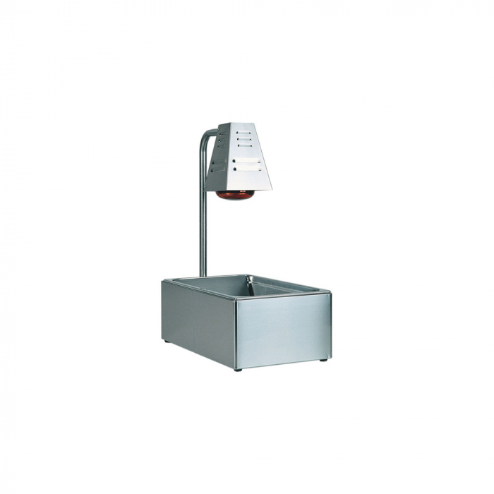 Apart mentinere la cald cu 1 lampă infraroșu și container GN 1/1, +30°C +90°C, 600x330x680(h) mm, BI4719 [1]