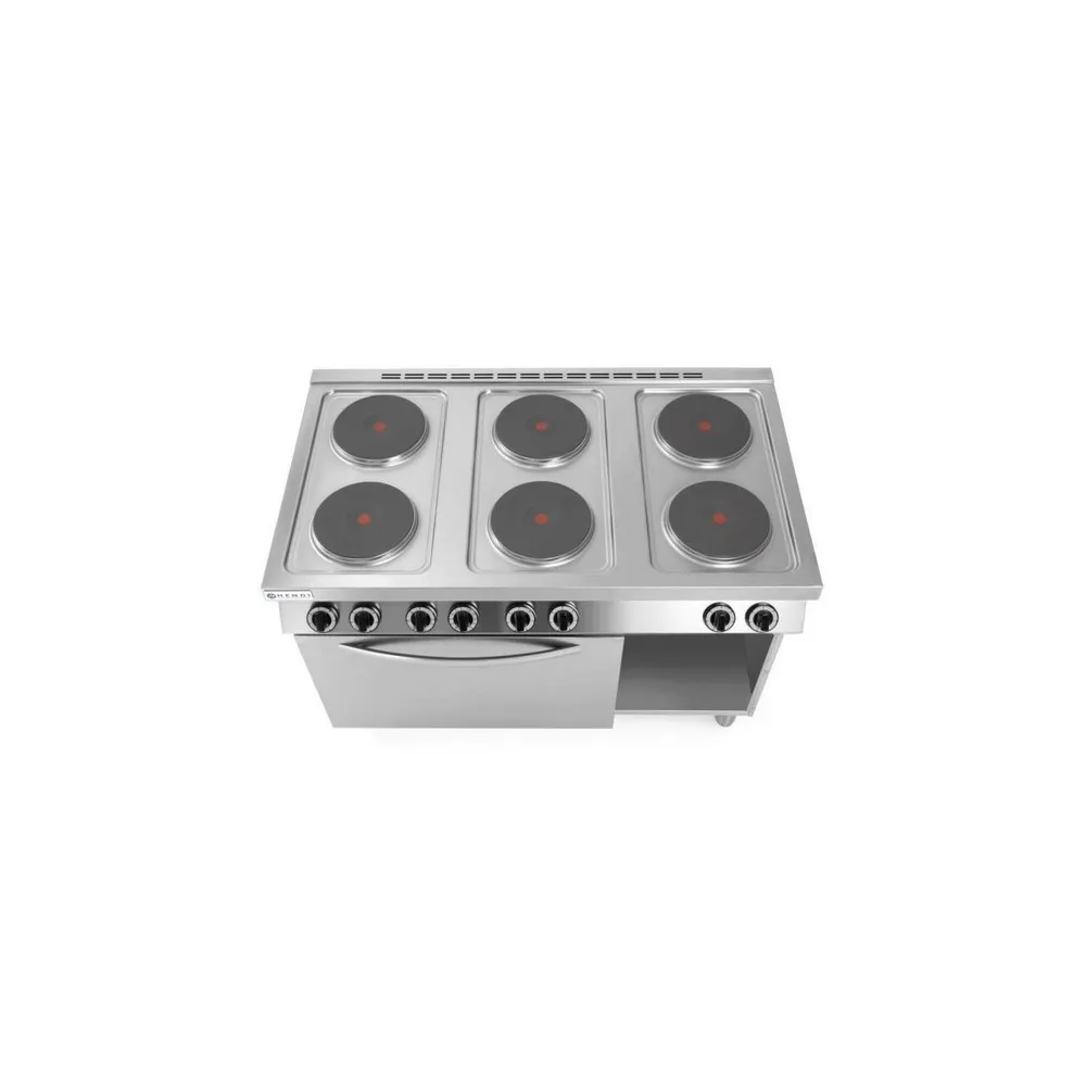 Aragaz electric profesional cu 6 plite si cuptor convectie [3]