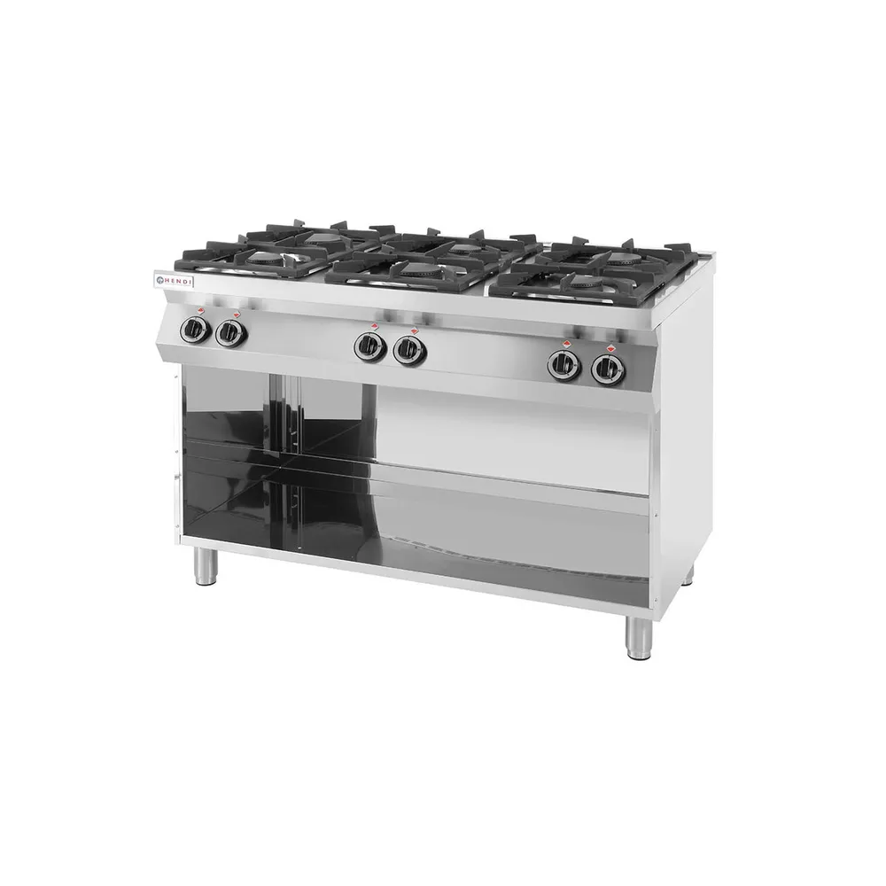 Aragaz profesional gaz, 6 arzatoare, inox, 28.5 kW [1]