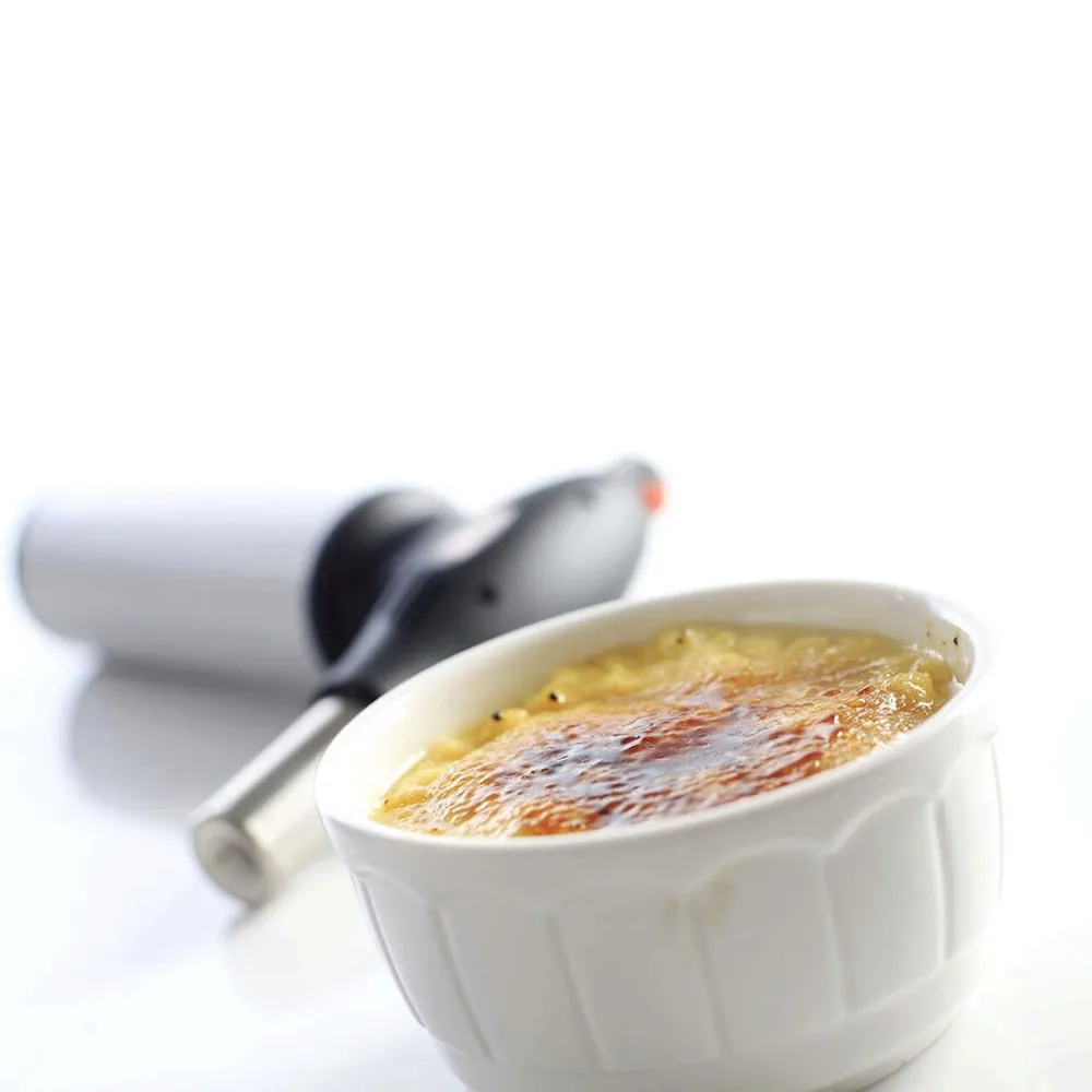 Arzator profesional pentru creme brulee, cu baza, reincarcabil [3]