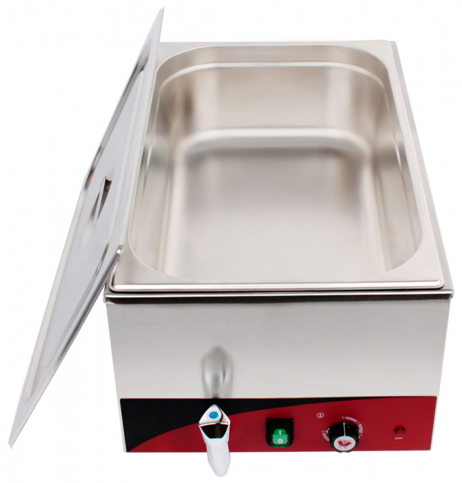 Bain Marie 1 GN1/1 cu robinet, de banc, 230V, 1,2kW, BBM-1 [4]