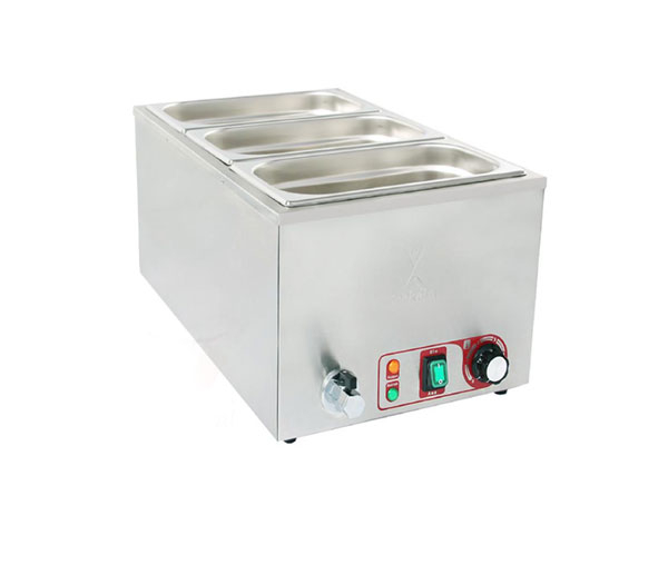 Bain Marie 3 GN1/3 cu robinet, de banc, 230V, 1,2kW, BBM-3 [2]