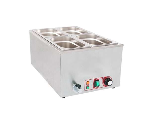 Bain Marie 4 GN1/4 cu robinet, de banc, 230V, 1,2kW, BBM-4 [2]