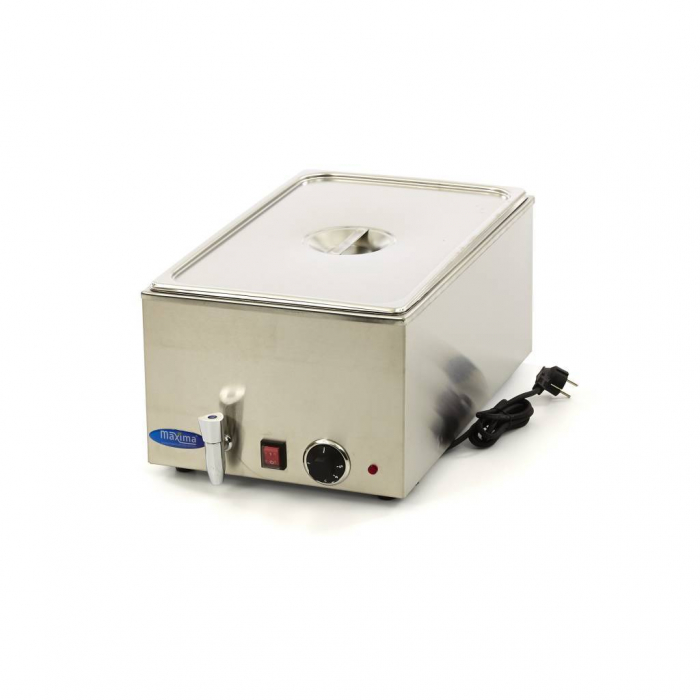 Bain Marie electric 1 x GN 1/1 cu capac si robinet, 230V, 1,2 kW [8]