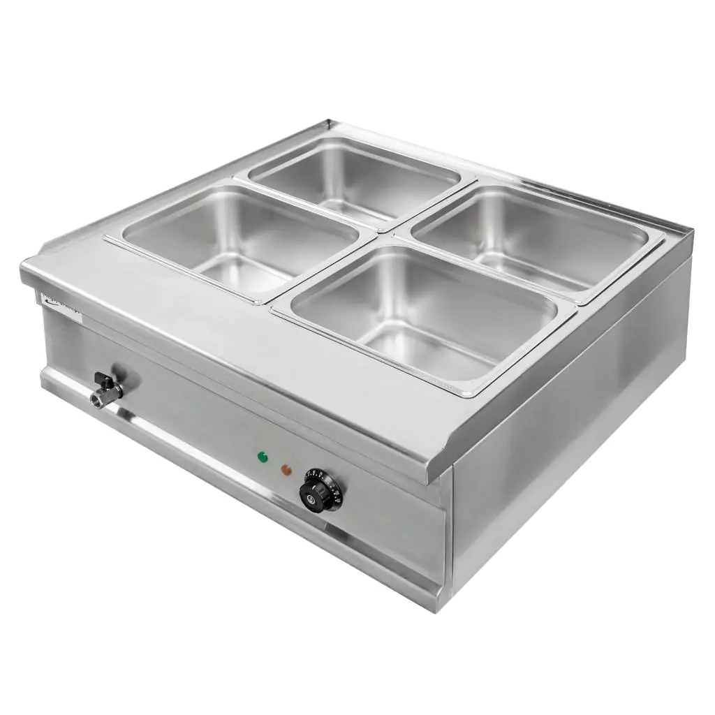Bain-marie electric 4x1/2 GN, 1.6kW, robinet [4]