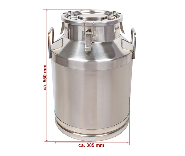 Bidon inox lapte,miere,ulei si alte produse alimentare 50 litri BMK-50 [2]