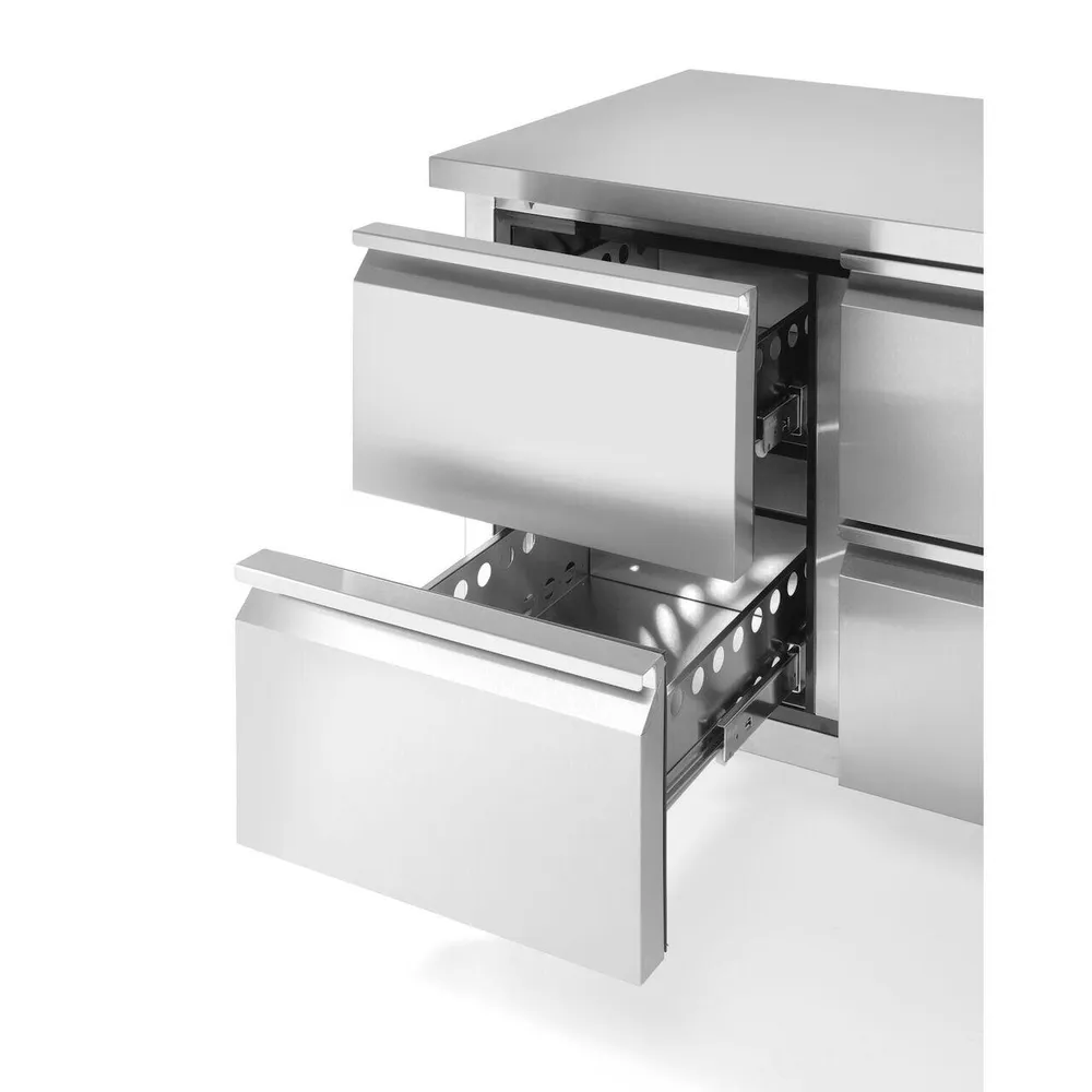 Blat frigorific 4 sertare, 136x70cm, inox, -2/+8°C [5]
