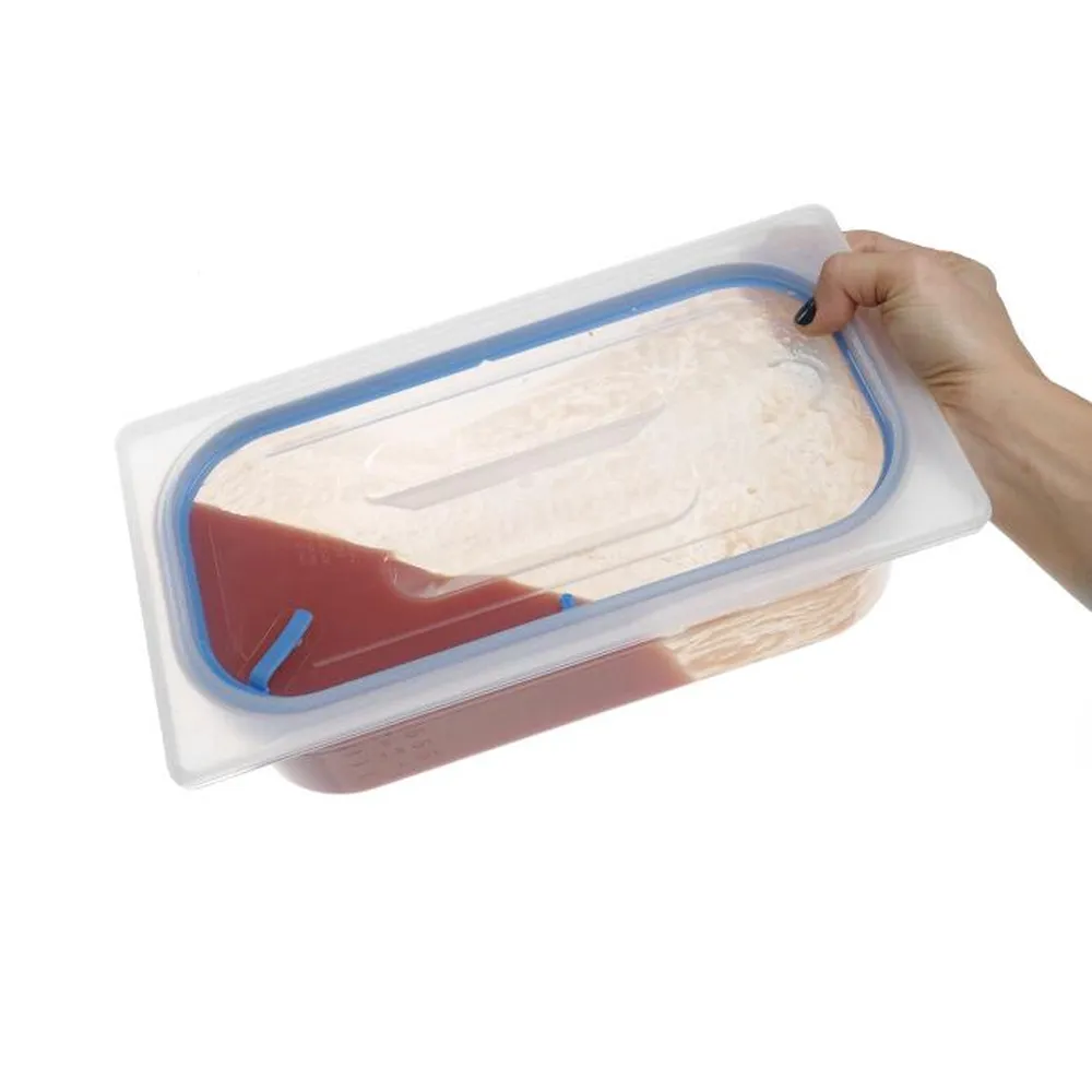 Capac gastronom ermetic GN 1/6, 176x162mm, santopren [2]