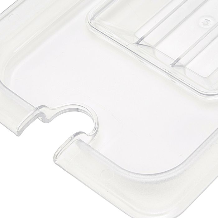 Capac gastronorm 1/4 gn policarbonat transparent cu decupaj polonic [2]