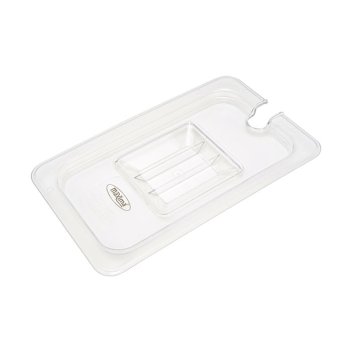 Capac gastronorm 1/4 gn policarbonat transparent cu decupaj polonic [1]