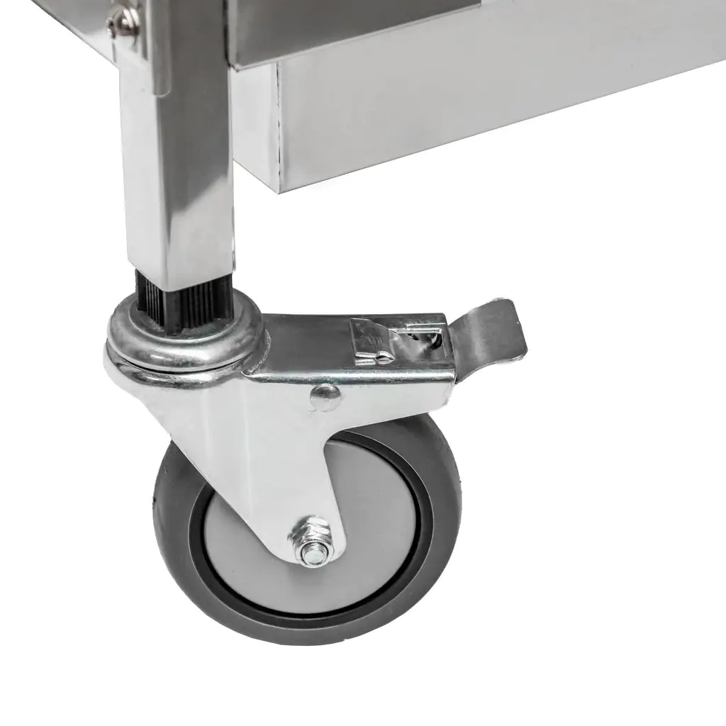Carucior chelneri 3 rafturi inox 85x45x90cm [3]