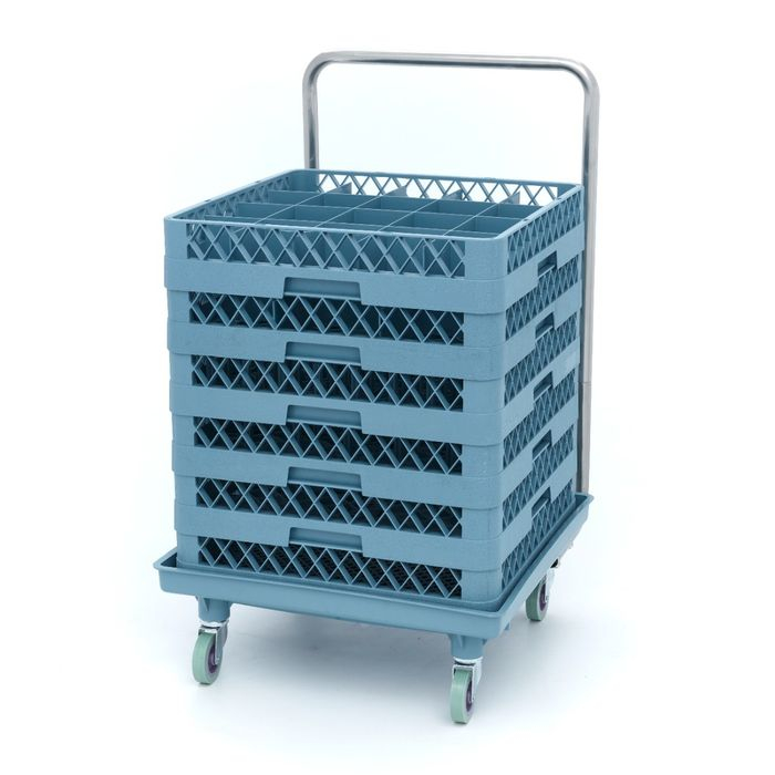 Carucior cosuri masina de spalat, 54 x 60 cm, inox, capacitate 60 kg [6]