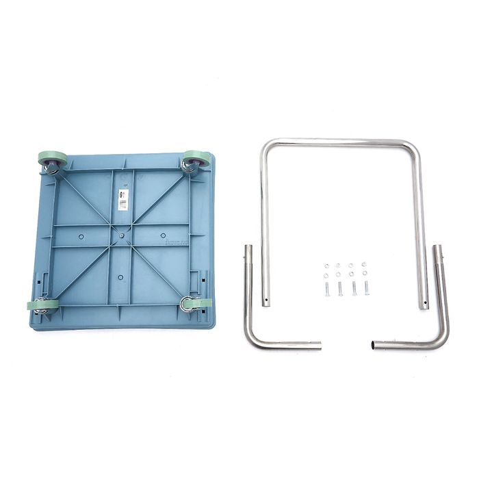 Carucior cosuri masina de spalat, 54 x 60 cm, inox, capacitate 60 kg [2]