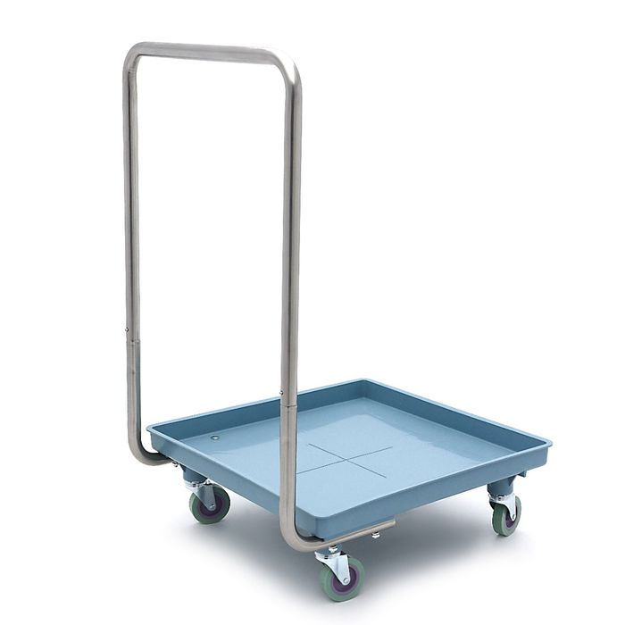 Carucior cosuri masina de spalat, 54 x 60 cm, inox, capacitate 60 kg [1]