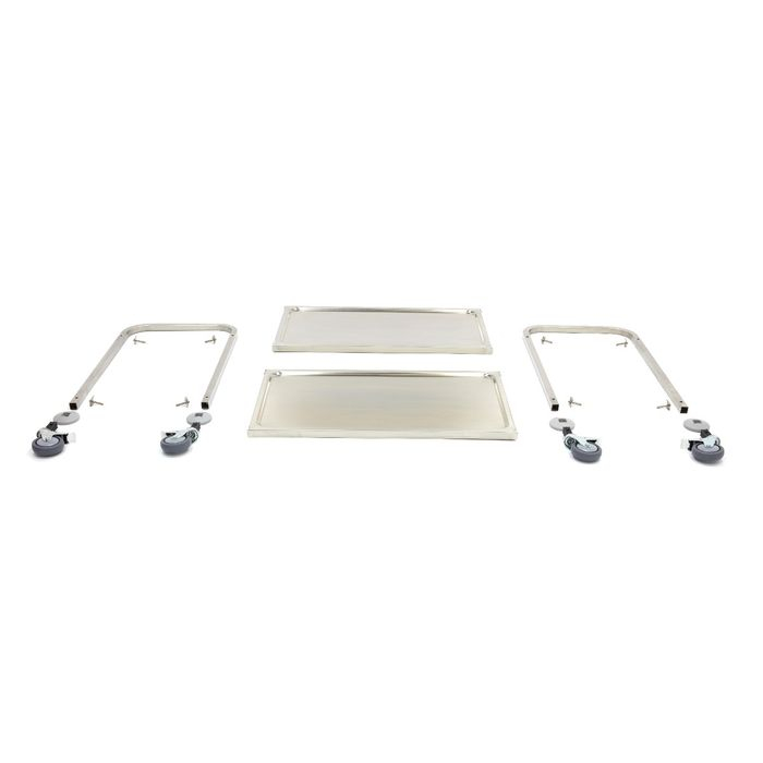 Carucior de Servire din Otel Inoxidabil cu 2 Polite, L94 x A51 x H95 cm [3]