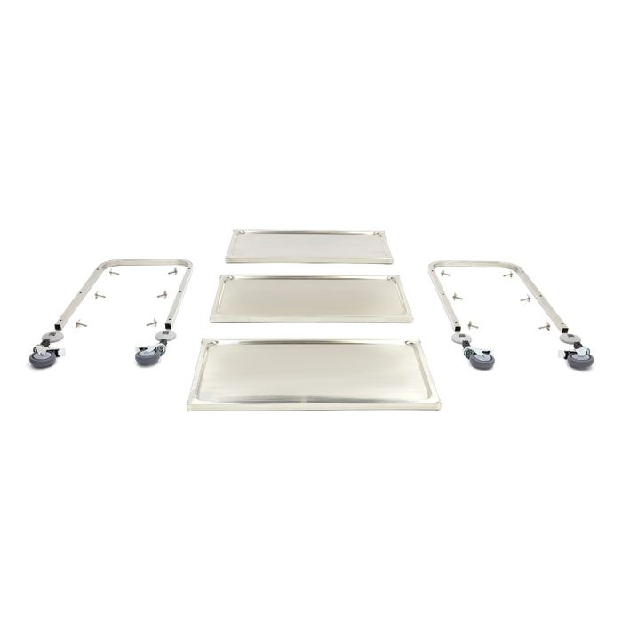 Carucior de Servire din Otel Inoxidabil cu 3 Polite, L95 x A51 x H94 cm [3]