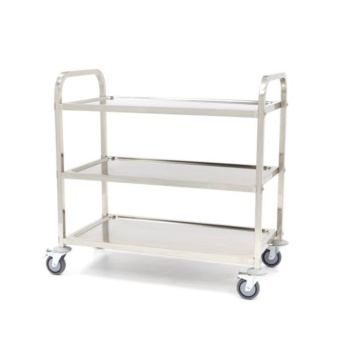 Carucior de Servire din Otel Inoxidabil cu 3 Polite, L95 x A51 x H94 cm [1]