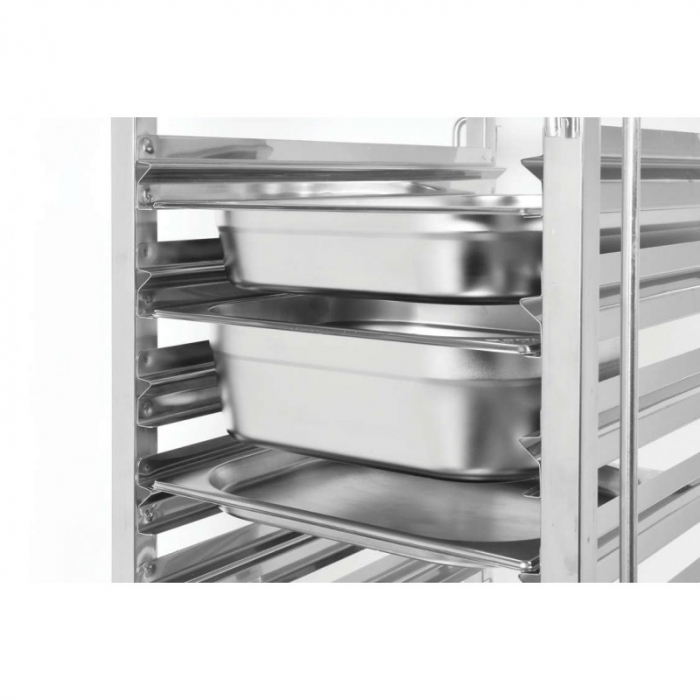 Carucior debarasare inox 15 tavi GN1/1 [3]