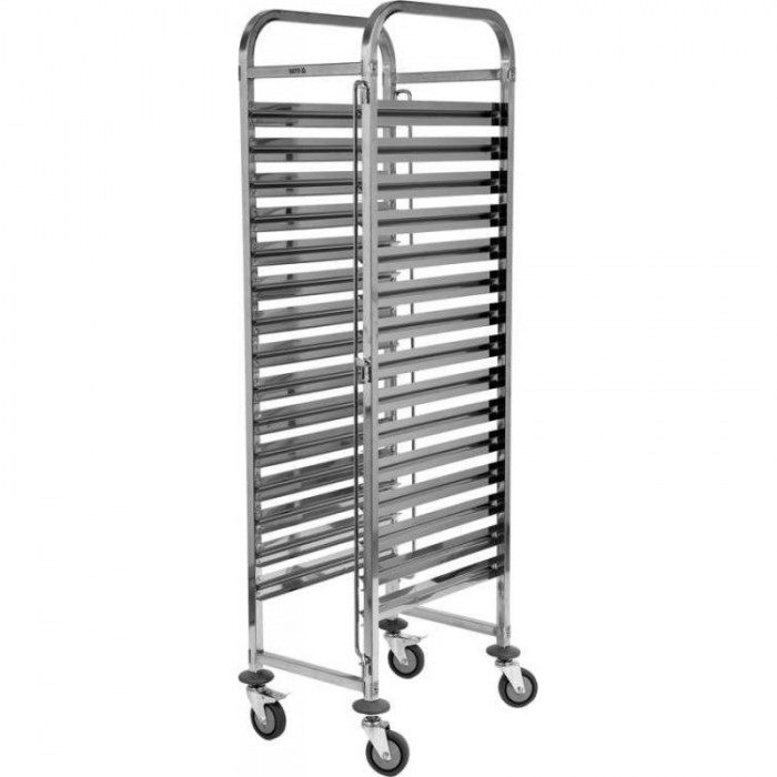 Carucior debarasare inox 15 tavi GN1/1 [2]