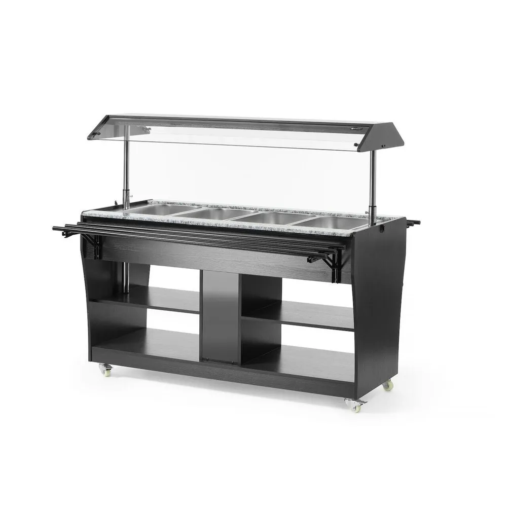 Carucior incalzire GN1/1, 2000W, 1490x765x1370 mm, pentru bufet [4]