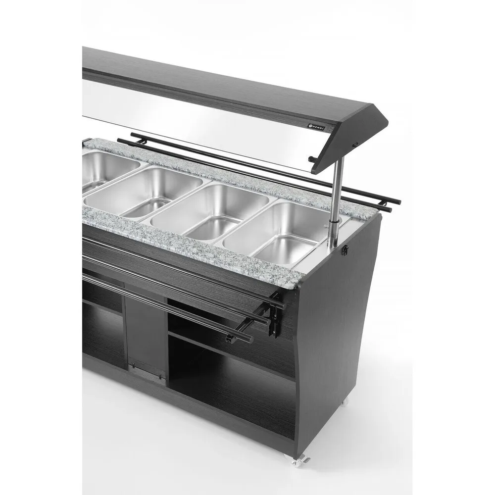 Carucior incalzire GN1/1, 2000W, 1490x765x1370 mm, pentru bufet [5]